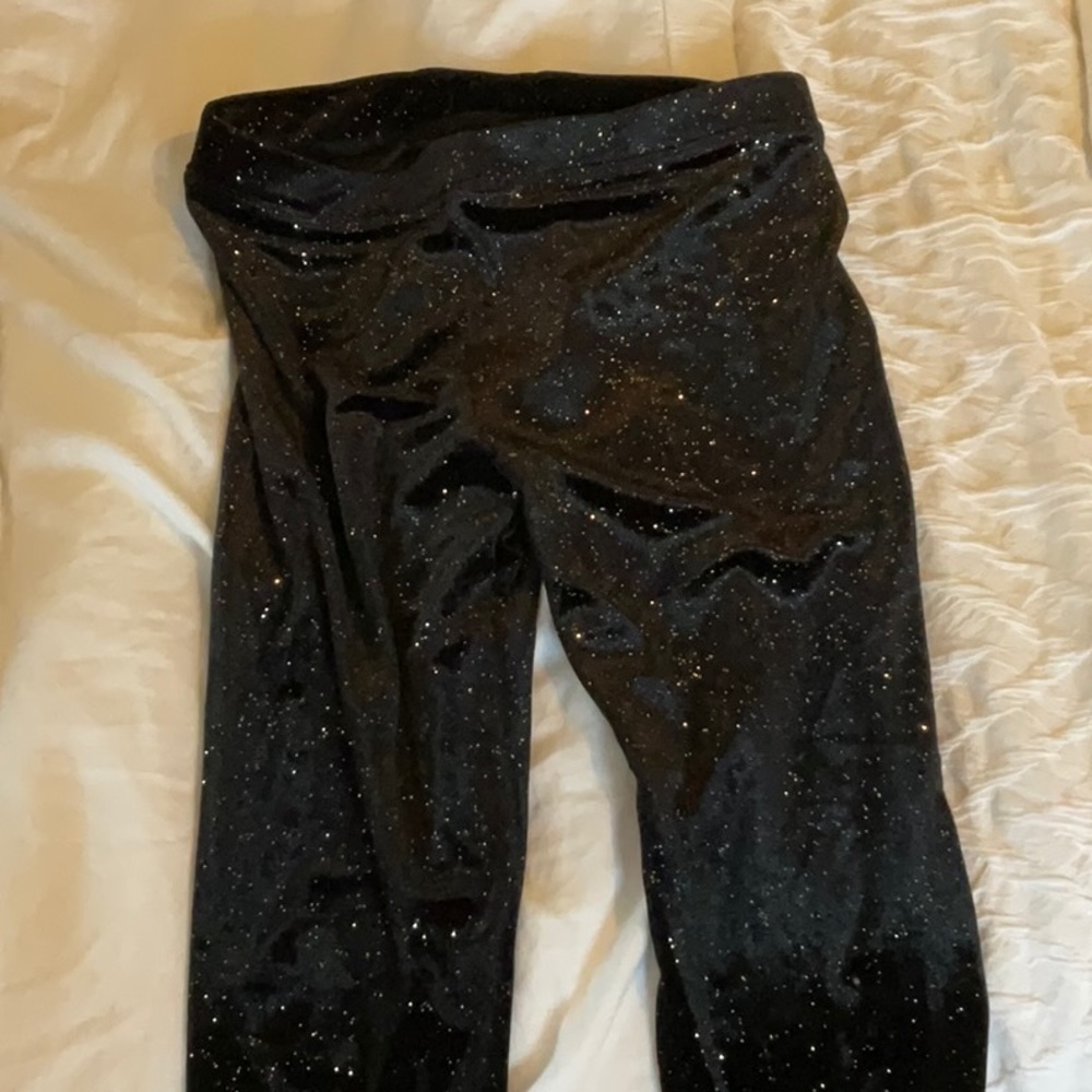 These are black velvet pants